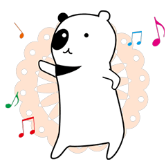 [LINEスタンプ] YaYabear dance