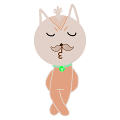 [LINEスタンプ] The dog has a mustache