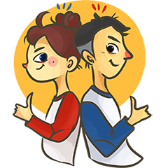 [LINEスタンプ] Birdy Day2 - girl＆boy