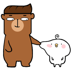 [LINEスタンプ] Nung Ouan ＆ Boo