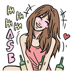 [LINEスタンプ] AsB - 127 Party People