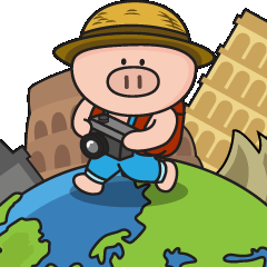 [LINEスタンプ] MugMug and Pipy Travel life