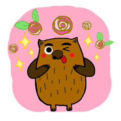 [LINEスタンプ] Brobrown wolf