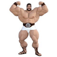 [LINEスタンプ] HERCULES The Ultimate Muscle Man 3D