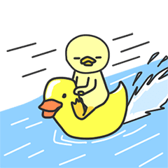 [LINEスタンプ] P'duck animatedの画像（メイン）