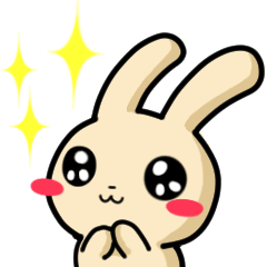 [LINEスタンプ] Beige Rabbit