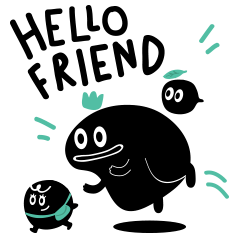 [LINEスタンプ] Frog Friends