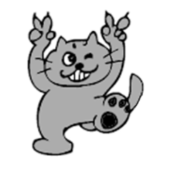 [LINEスタンプ] レトロな昭和のおやじ猫 にゃん太郎