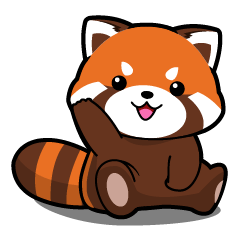 [LINEスタンプ] Kurimo: Red Panda (Lesser Panda)