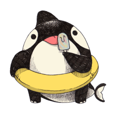 [LINEスタンプ] Osca is an Orca