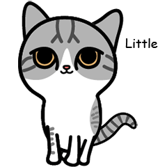[LINEスタンプ] Little cotton candy catの画像（メイン）