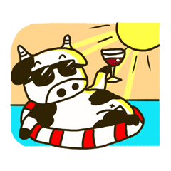 [LINEスタンプ] I'm good cow