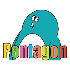 [LINEスタンプ] Pentagon！！！！！の画像（メイン）