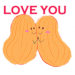 [LINEスタンプ] love of peanut