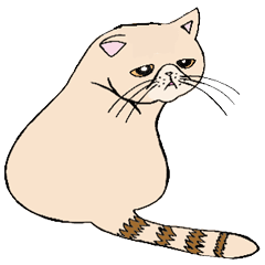 [LINEスタンプ] かわいいくちゃ猫