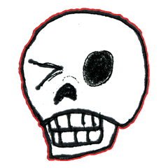 [LINEスタンプ] The Naughty Skull