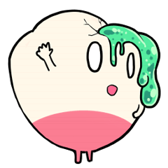 [LINEスタンプ] 虫歯のむしばくん