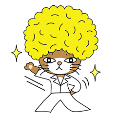 [LINEスタンプ] Sunny Kitty Wigs ！