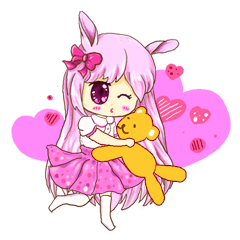 [LINEスタンプ] Pink Sweet