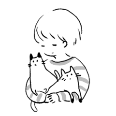 [LINEスタンプ] ねことボク