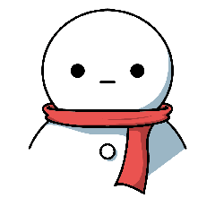 [LINEスタンプ] complicated snowman