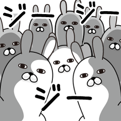 [LINEスタンプ] クールに動く！トレンディうさぎ