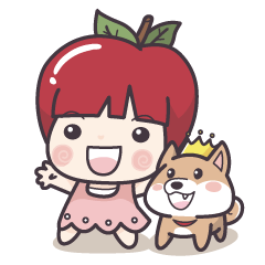 [LINEスタンプ] Winnie ＆ Princess Apple