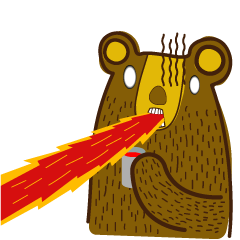 [LINEスタンプ] The wayward bear