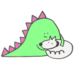 [LINEスタンプ] Rex the Dodosaur: Rex and Alfie