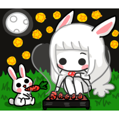 [LINEスタンプ] White rabbit white rabbit