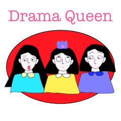 [LINEスタンプ] Emotional Girl - Drama Queen