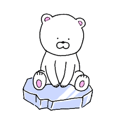 [LINEスタンプ] 北極くまたろう(with かめ山さん)