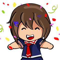 [LINEスタンプ] Sakura Gals School Girl