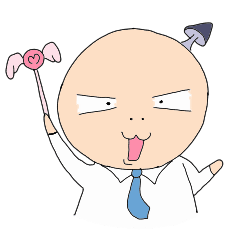 [LINEスタンプ] Employee Mushroom Head