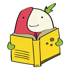 [LINEスタンプ] Cute Radish Sticker Set