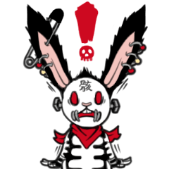 [LINEスタンプ] 髑髏兎