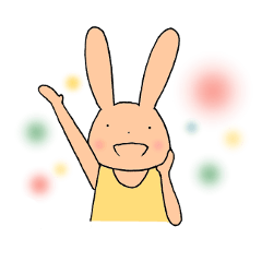 [LINEスタンプ] ウサクマ！