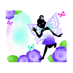 [LINEスタンプ] 妖精とお花のさりげなく上品なスタンプ