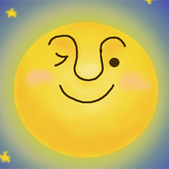 [LINEスタンプ] オジ顔Moon