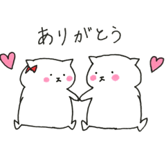 [LINEスタンプ] 真顔な猫と仲間たち