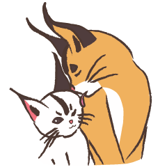 [LINEスタンプ] caracal cats