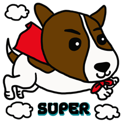 [LINEスタンプ] The bull terrier, Jen's diary