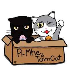 [LINEスタンプ] P'Mhe ＆ TomCat 2