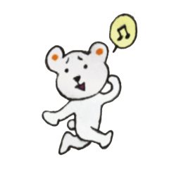 [LINEスタンプ] なにわのシロクマさん