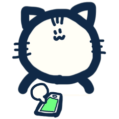 [LINEスタンプ] ちょっとふてぶてしいネコ