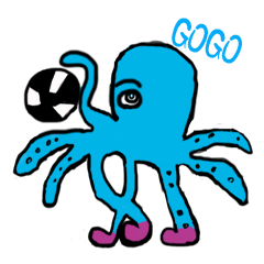 [LINEスタンプ] Colorful octopus family