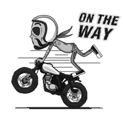 [LINEスタンプ] Mr.Neng The Biker Animated