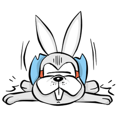 [LINEスタンプ] Baby Rabbit Superhero