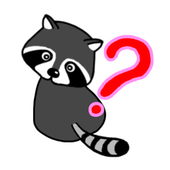 [LINEスタンプ] Fat raccoon