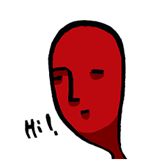 [LINEスタンプ] red guy